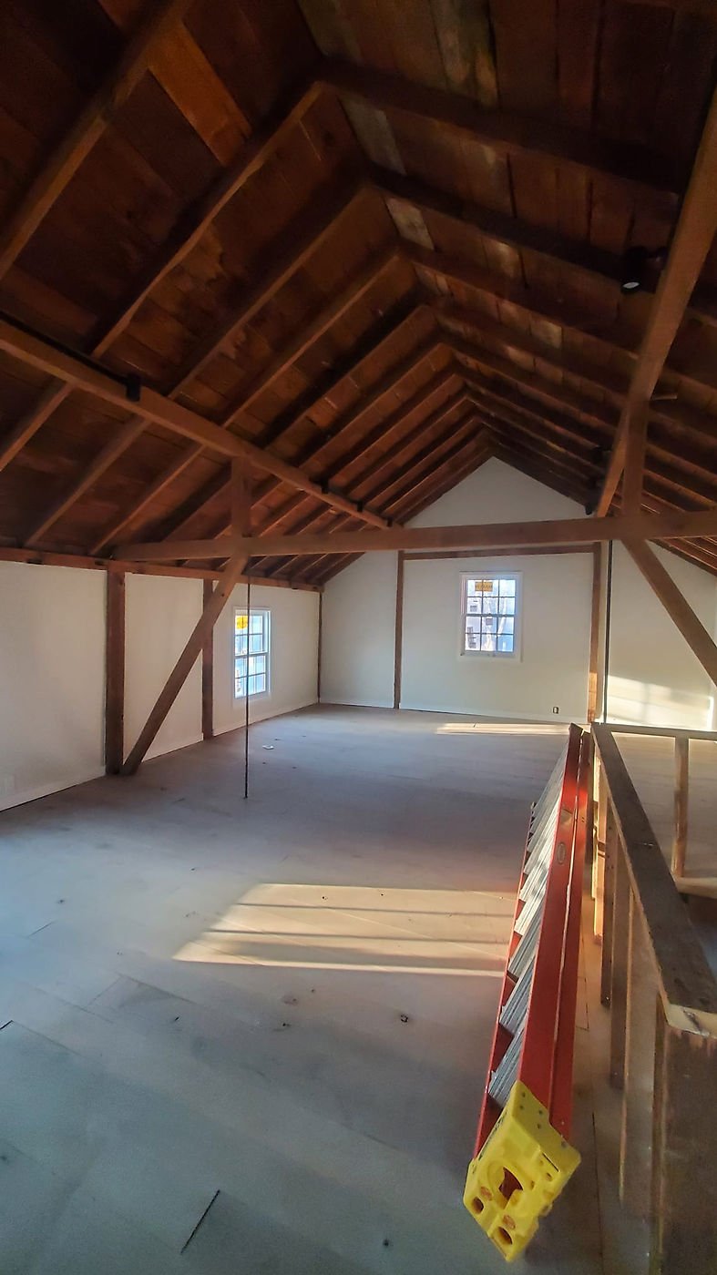 Barn loft timber cleaning