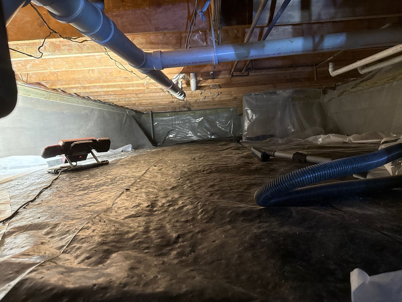 Crawlspace spray foam removal